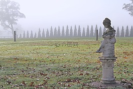 雕像,冬天,霜