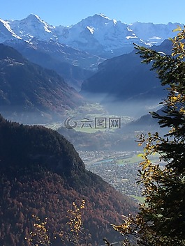 高山,unterland,山