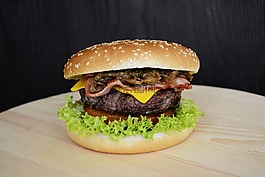 漢堡,食品,午餐