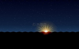 明星,月亮,地球