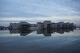 海灘,ouddorp,空氣