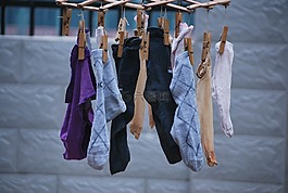 襪子,洗衣,clothespin