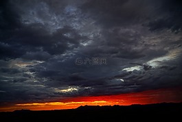 雷暴,非洲,天空