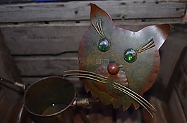裝飾,貓,鐵