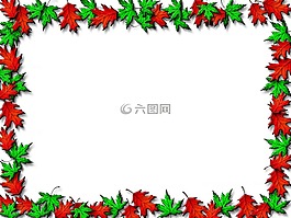叶,边境,背景