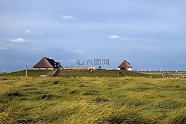 漢堡包 hallig,瓦登海,北海