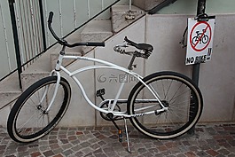 自行車,停車場,輪
