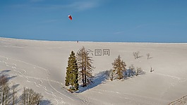 冬天,山,雪