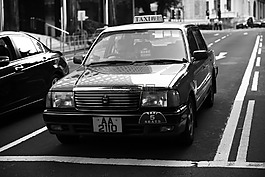 香港,路口,出租車(chē)