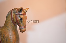 馬,背景,木材