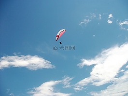 滑翔傘,飛行,飆升