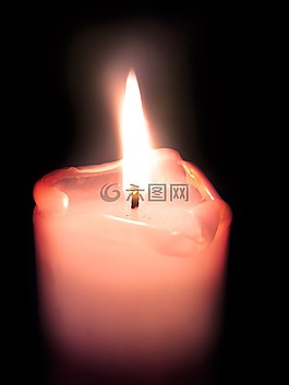蠟燭,光,火