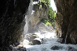 瀑布,水,水域