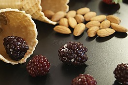 杏仁,水果,食品