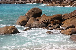海滩,塞舌尔,水