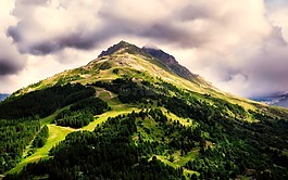 法国,山,丘陵