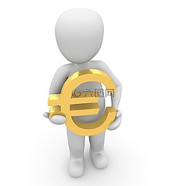 歐元,字符,3d