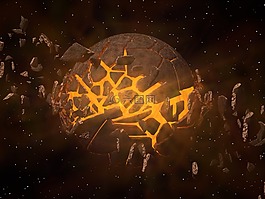 行星,爆炸,空間