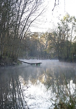 水球,景觀,河