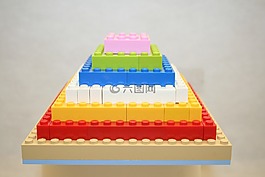 樂高,金字塔,玩具