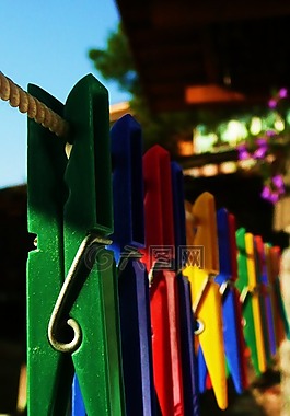 clothespins,塑料,行