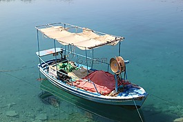 阿爾巴尼亞,海,船