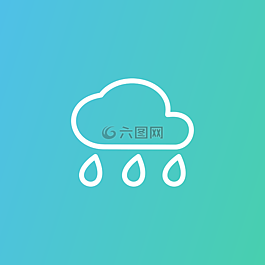云,雨,圖標(biāo)