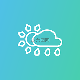 太陽,云,雨