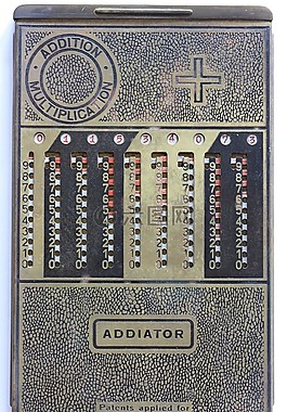 addiator,機(jī)械,計(jì)算器