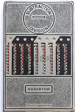addiator,機(jī)械,計(jì)算器