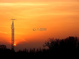 東,太陽,天空