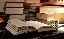 本書,讀取,書頁