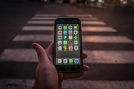電話,危險,街