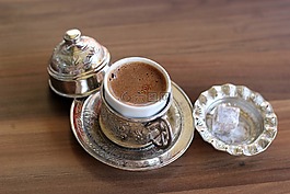 土耳其咖啡,傳統的,咖啡