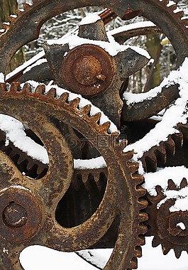 齒輪,車輪,雪