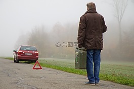 車輛,擊穿三角形,司機