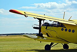 飛行,黃色,天空