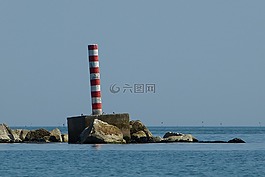 海,中心,柱
