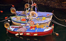 小船,顏色,海