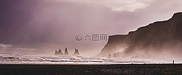 全景,水,冬天