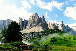 山,南蒂羅爾,白云巖