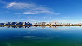 seespiegelung,水中倒影,鏡子湖