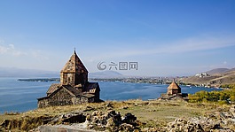 塞凡湖,寺,教堂