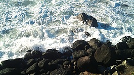 海灘,海洋,云