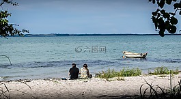 海灘,夏天,夏日海灘