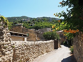 路,石材幕墻,村