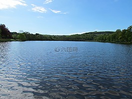 湖,藍(lán)色,展望