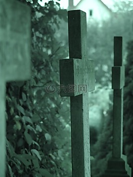 墳場(chǎng),死亡,十字架