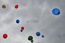 氣球,gasfilled,飛行