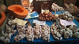 市場(chǎng),大蒜,南瓜